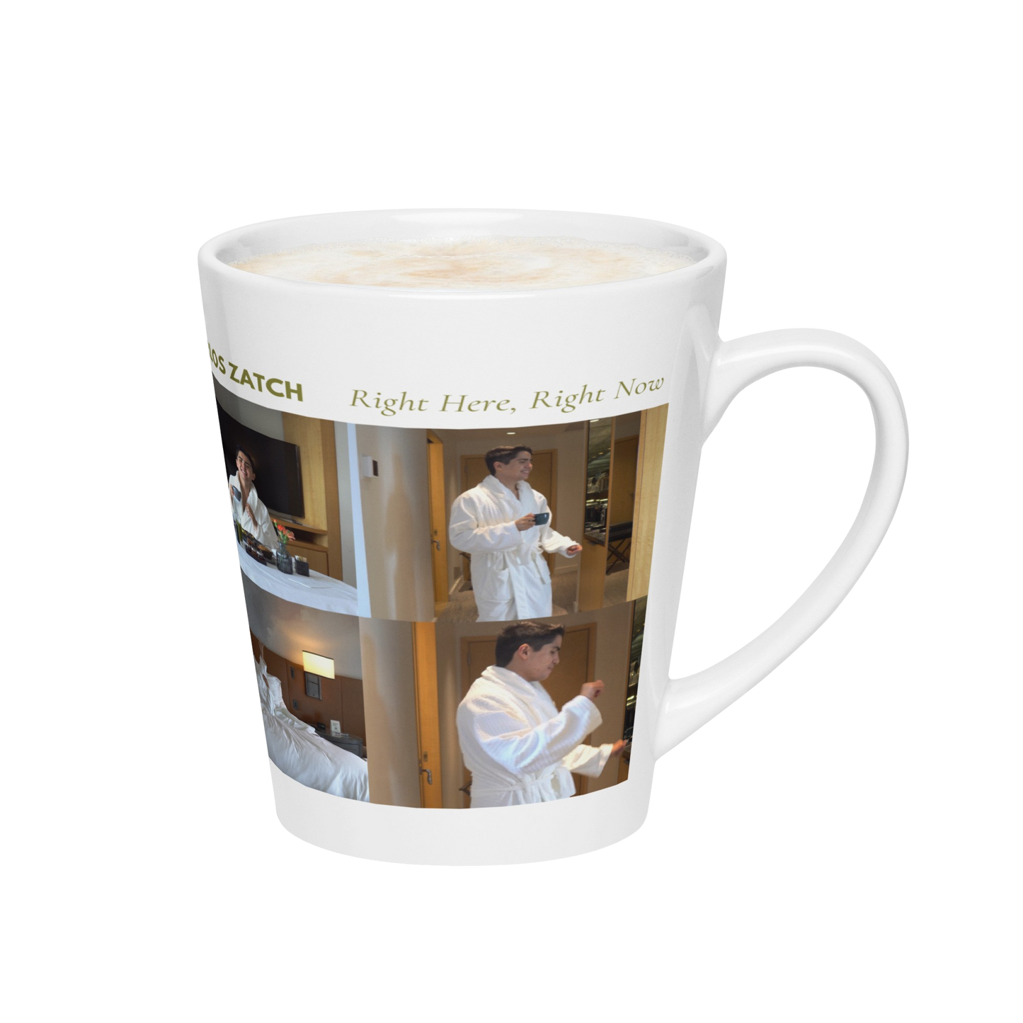 Right Here, Right Now Latte Mug