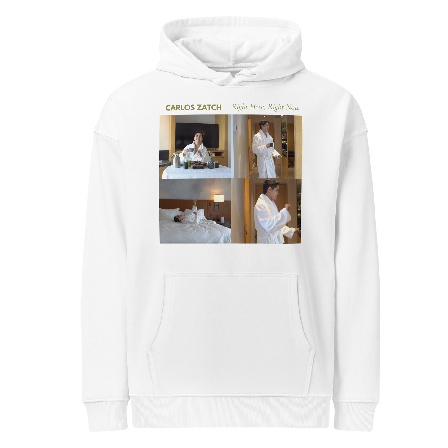 Right Here, Right Now White Hoodie (Store Exclusive)