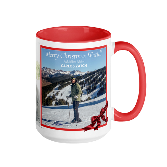 Merry Christmas World! (Red Ribbon Edition) Mug