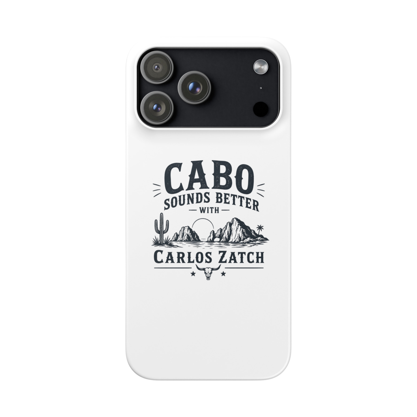 Cabo Sounds Better with Carlos Zatch iPhone Case